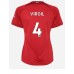 Billige Liverpool Virgil van Dijk #4 Hjemmetrøye Dame 2022-23 Kortermet